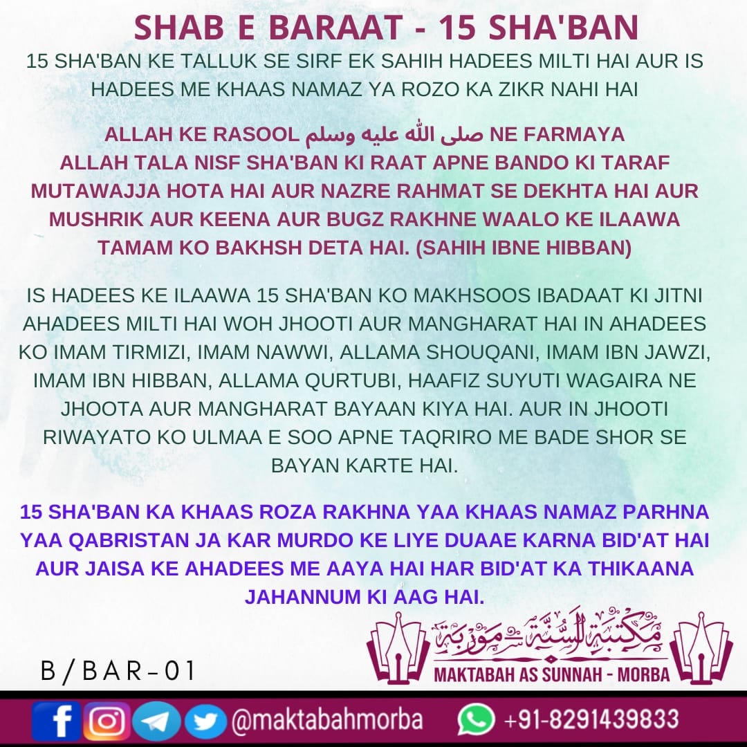 ShabeBarat 15 Sha'ban